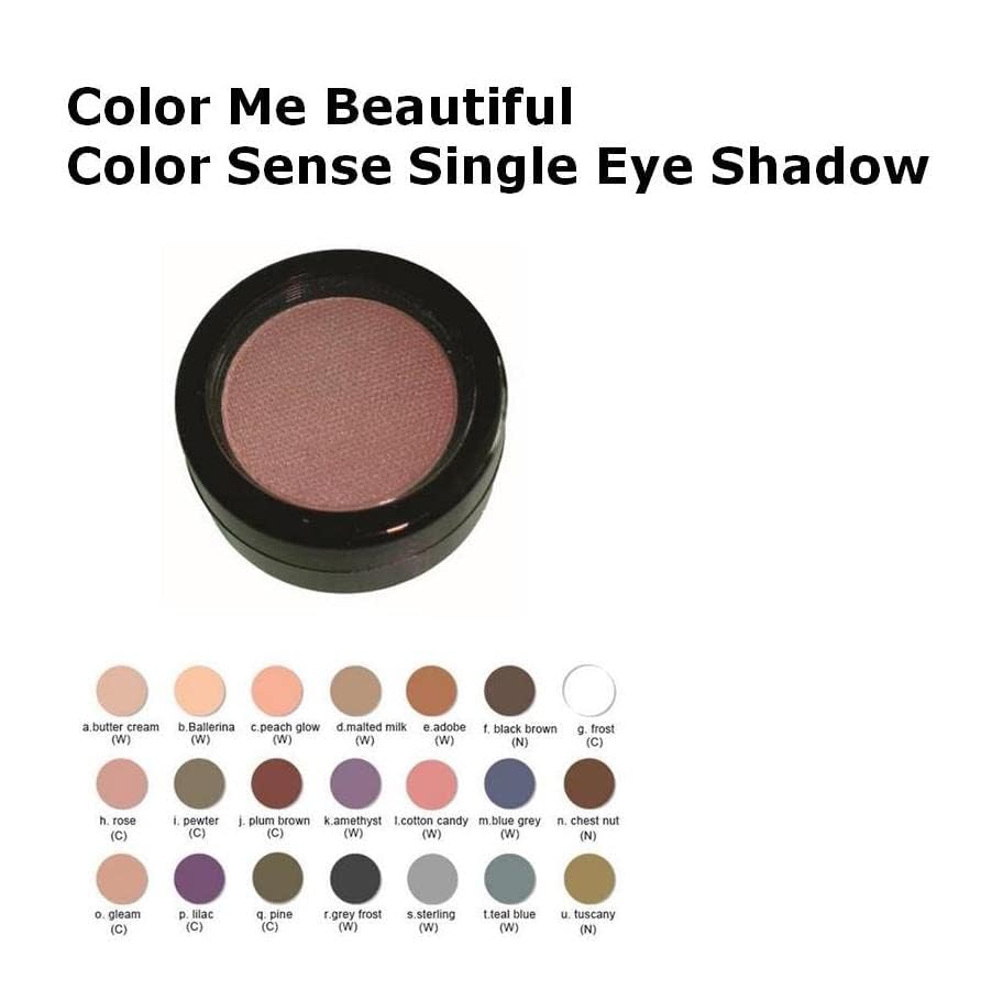 Color Me Beautiful Color Pro Single Eyeshadow, Full Pigment and Long-Lasting Pressed Powder, Cruelty-Free