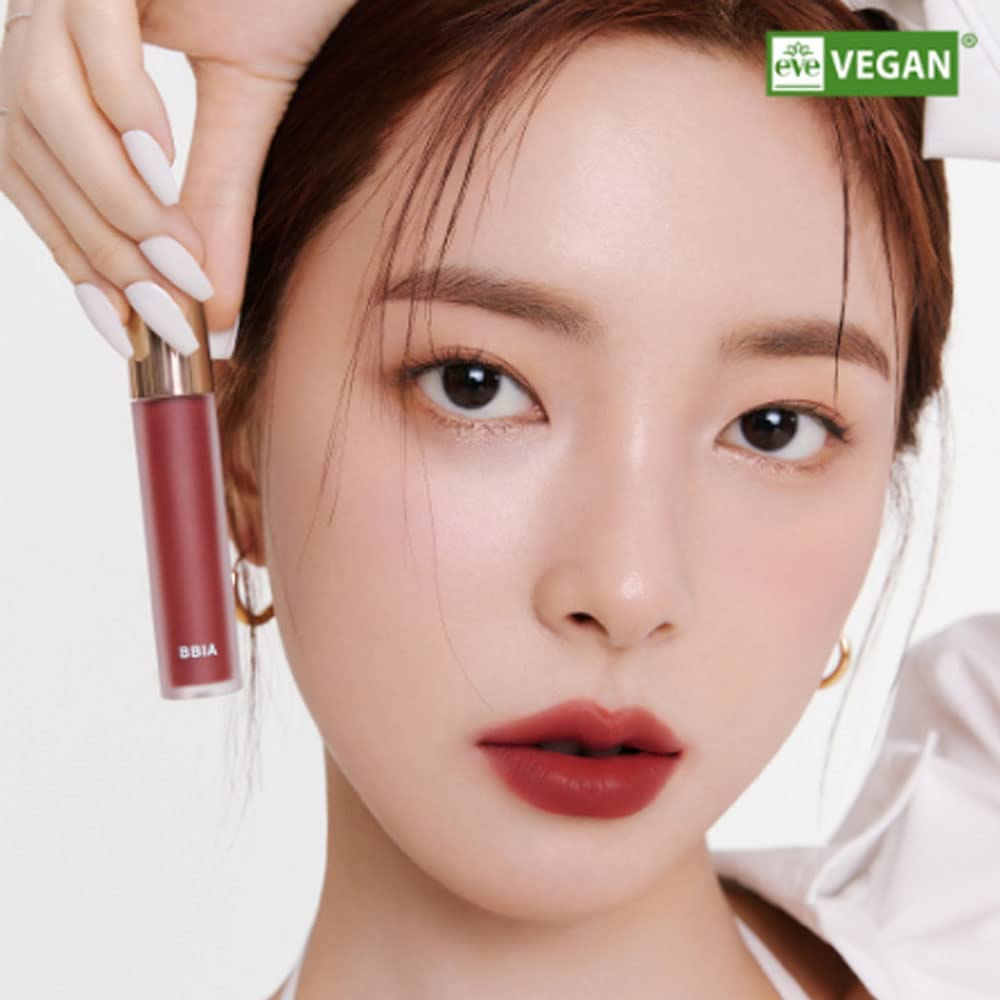 BBIA Last Velvet Tint - Soft & Creamy Matte Finish Lip Stain, Blur Effect with Velvety Texture, Long-Lasting, High Pigment, Lightweight, Non-Drying, Vegan, Korean Lip Makeup (V14 CHILL BOSS)