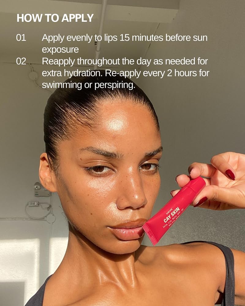 Cay Skin Isle Lip Balm SPF 30 – High Shine, Hydrating + Sheer Lip Gloss in Vanilla Brown Sugar Flavor – Formulated with Natural Ingredients for All Skin Tones – 3-Pack, Coral, 1.05 oz