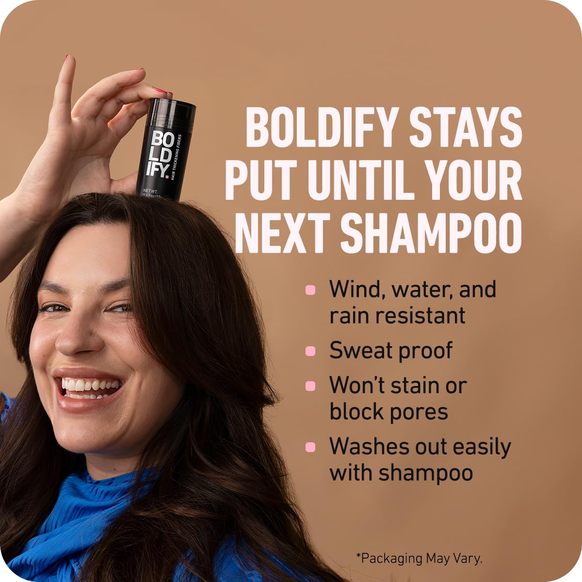BOLDIFY Hair Fibers (12.5g) - Fill In Thinning and Fine Hair for an Instantly Fuller, Thicker Look - 14 Shades for Women & Men - Medium Blonde