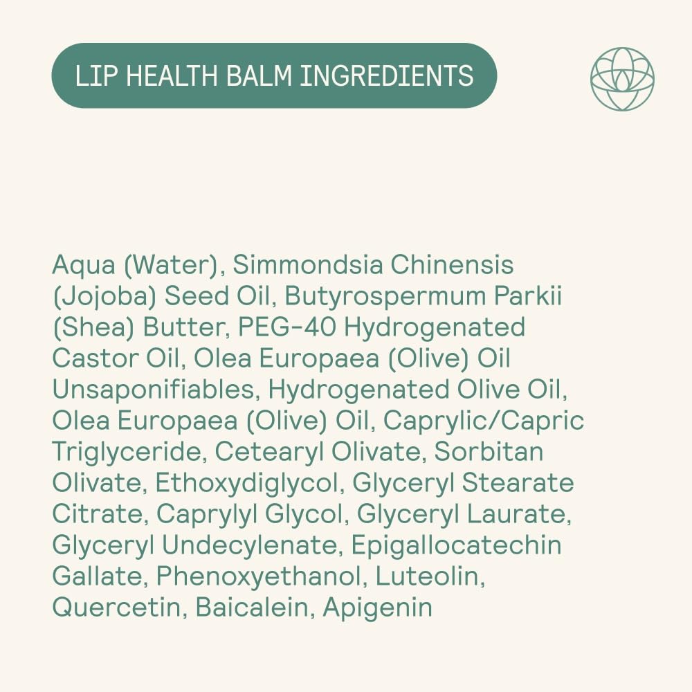 Lip Health Balm - Daily Cold Sore Relief & Recovery - Powered by 5 Plant Flavonoids & XDF Technology - Lightweight Hydrating Barrier Support for Lips - Soothing, Nurturing Formula, 5g