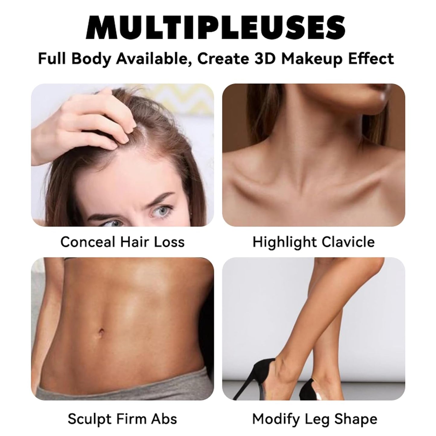 3Pcs Cream Contour Stick Makeup Kit,Create Face Contour,Highlighter Stick,Blush stick for Sculpt the Cheeks,Bronzer Contour Sticks,Waterproof and Long-lasting Contour makeup set,Non-greasy(02#05#06#)