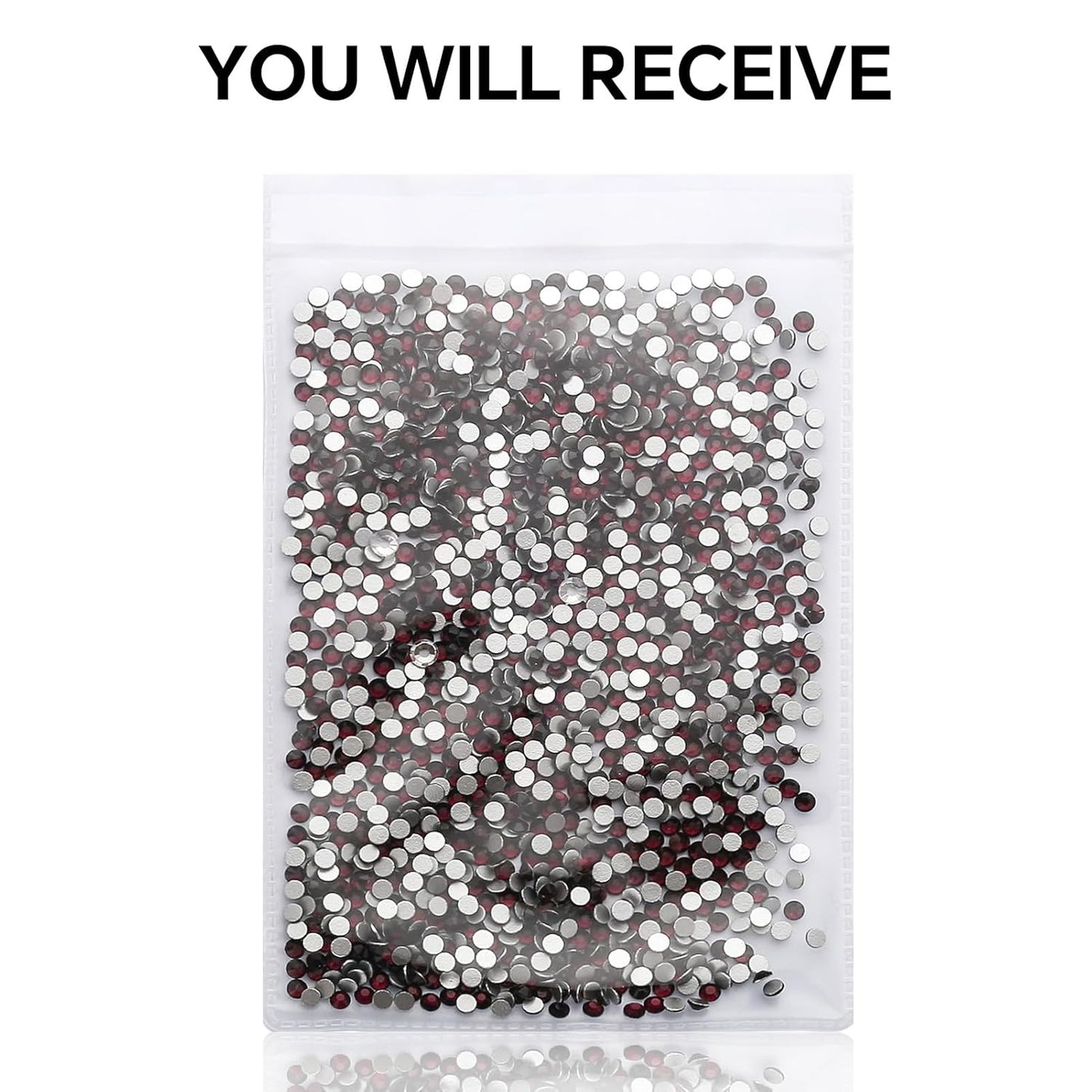 1440Pcs Amethyst Crystal Rhinestones,Glass Flatback Rhinestones Small Gemstones for Nail Face Makeup Art Crafts Clothes Decoration - (SS8,2.4mm,Amethyst)