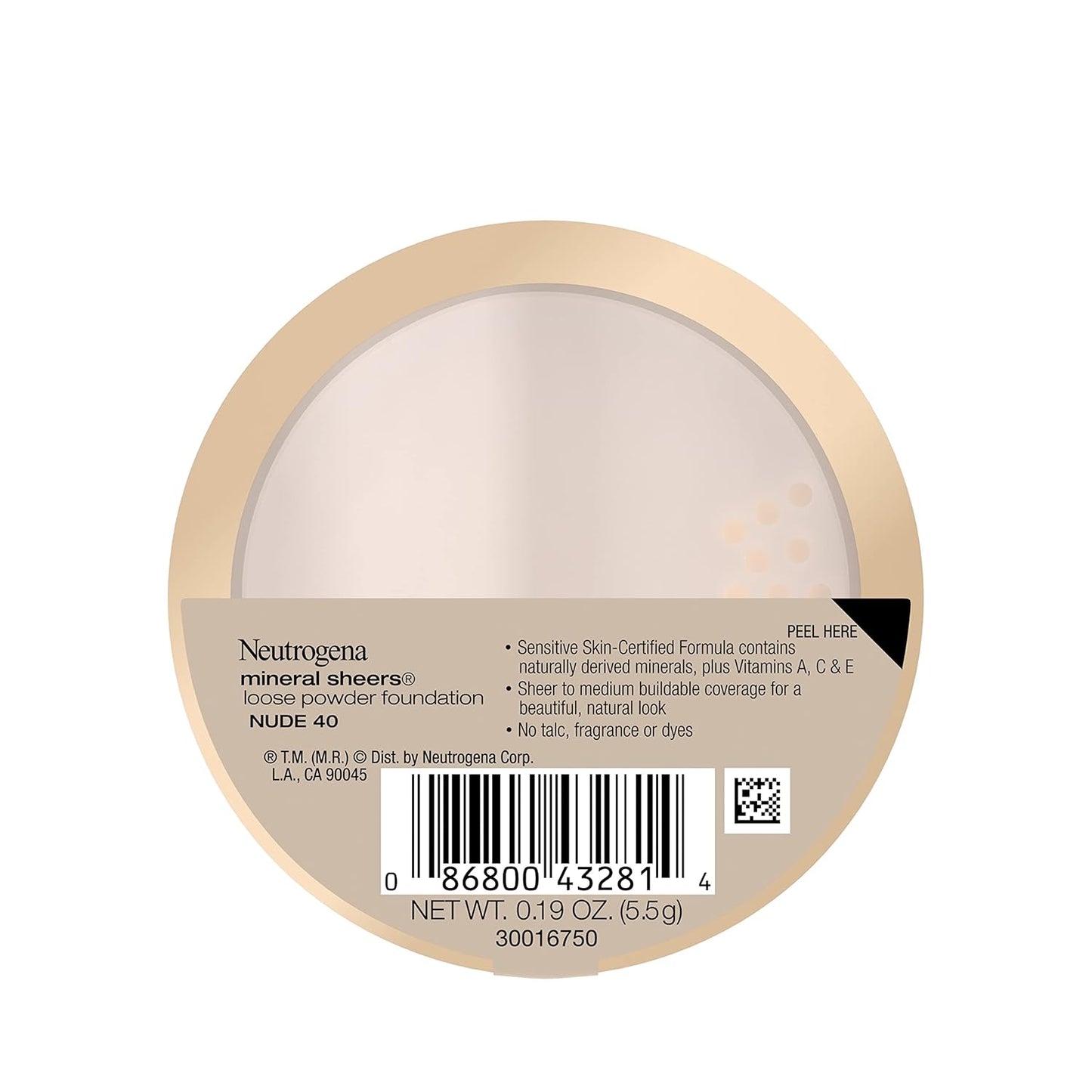 Neutrogena Mineral Sheers Lightweight Loose Powder Makeup Foundation with Vitamins A, C, & E, Sheer to Medium Buildable Coverage, Skin Tone Enhancer, Face Redness Reducer, Nude 40,.19 oz (Pack of 2)