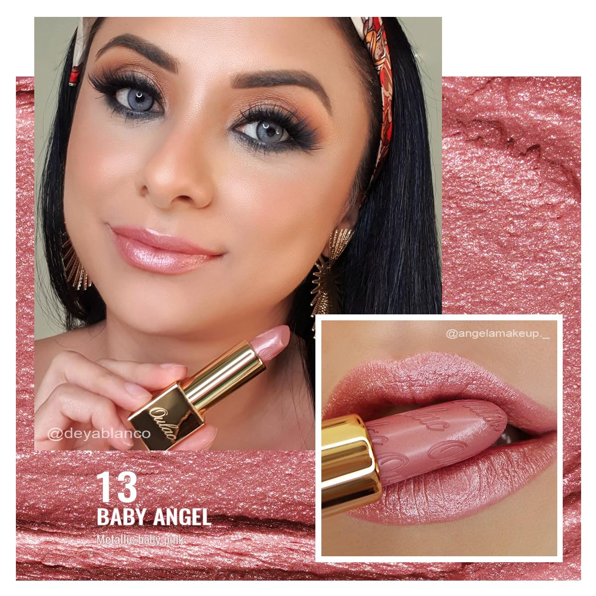 Oulac Lipstick & Lipliner Set 3PCS High Impact Lipcolor with Moisturizing Formula, Vegan Beauty, Full-Coverage Lip Color, Gift Lipstick for Women, LL01+07+13