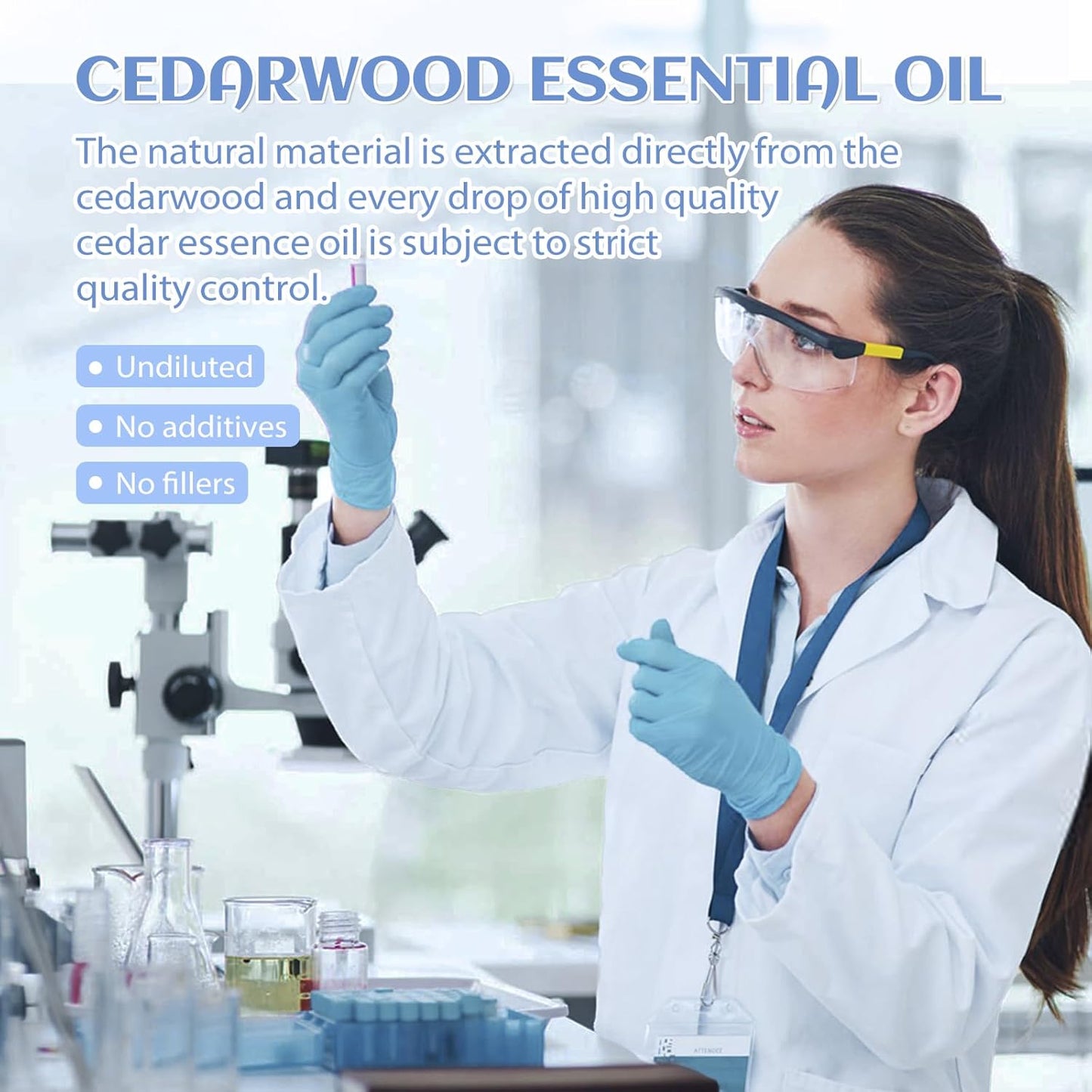 EVOKE OCCU Cedarwood Essential Oil for Air Freshening, Hair Care, Add to Spray Diffuser Conditioner - 4 Fl Oz