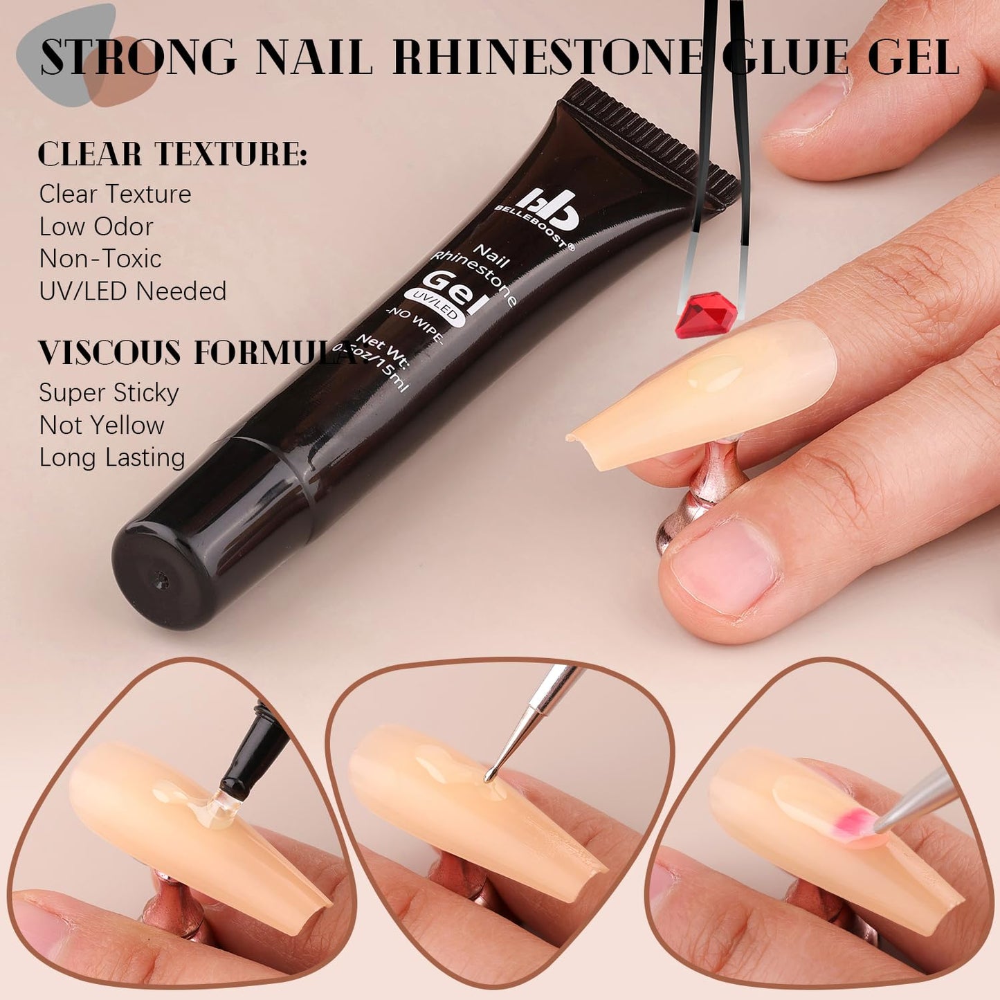 3220Pcs Red Glass Rhinestones 120Pcs Multi Shapes Flatback Gems + 3100Pcs 1.5-4mm Round Crystal With Glue Gel, Manicure Charms Diamond Gemstones for Nail Art