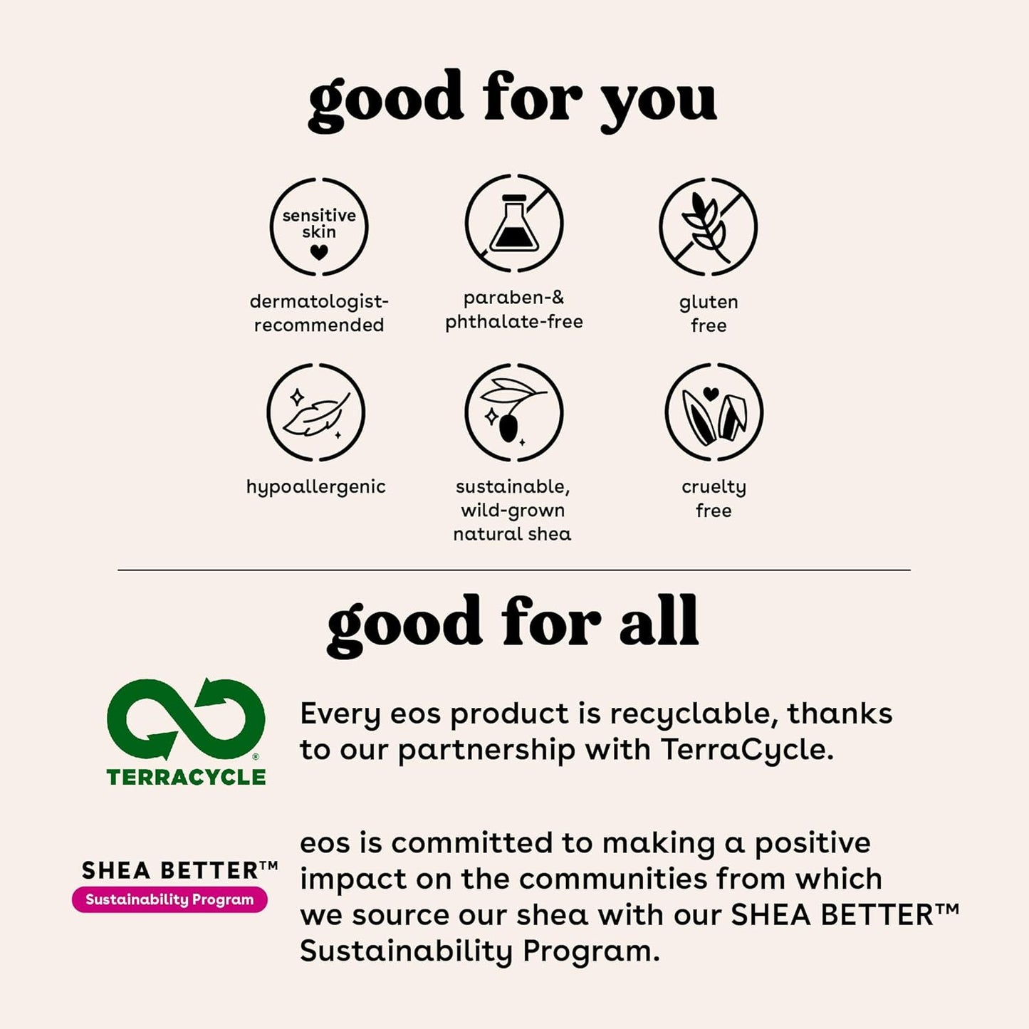 eos Natural Shea Lip Balm- Cherry Vanilla, All-Day Moisture, Made for Sensitive Skin, Shea Lip Care Products, 0.25 oz (Pack of 2)