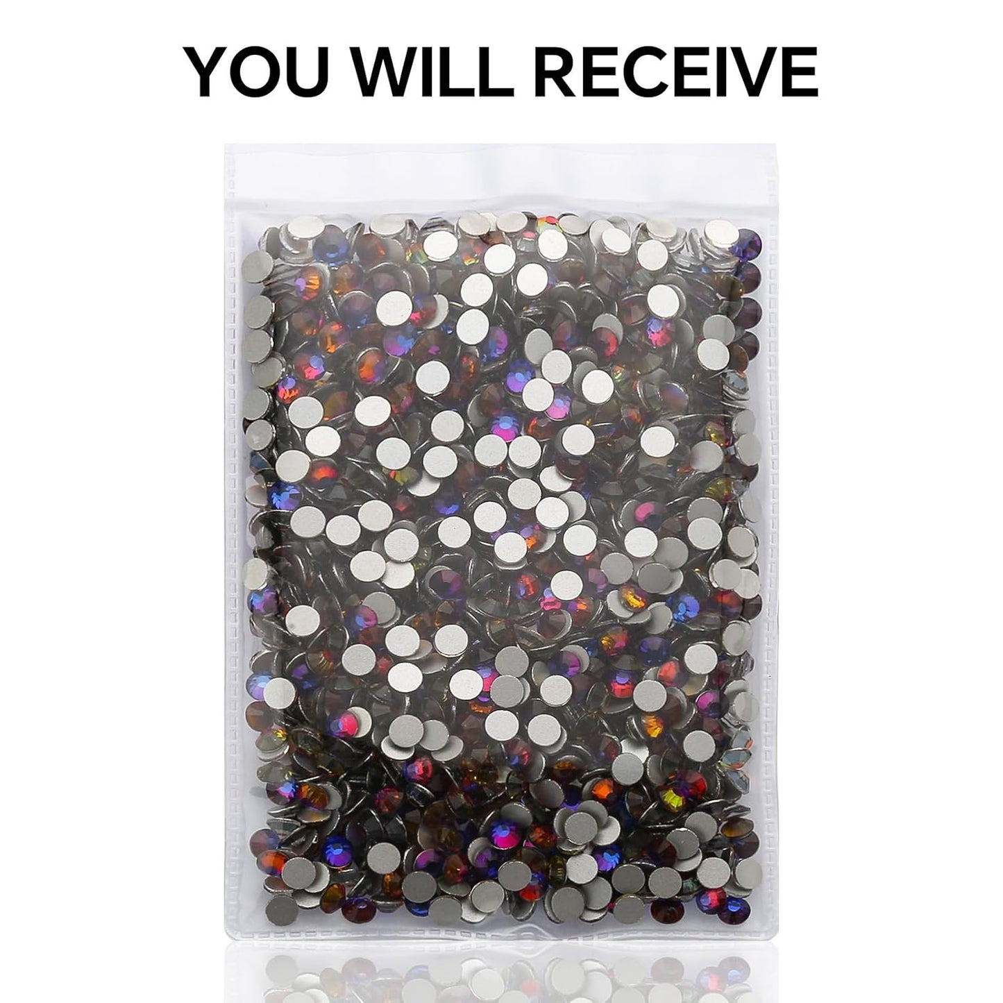 1440Pcs Blue Blaze Crystal Rhinestones,Glass Flatback Rhinestones Gemstones for Nail Face Makeup Art Crafts Clothes Decoration -(SS20,4.8mm,Blue Blaze)