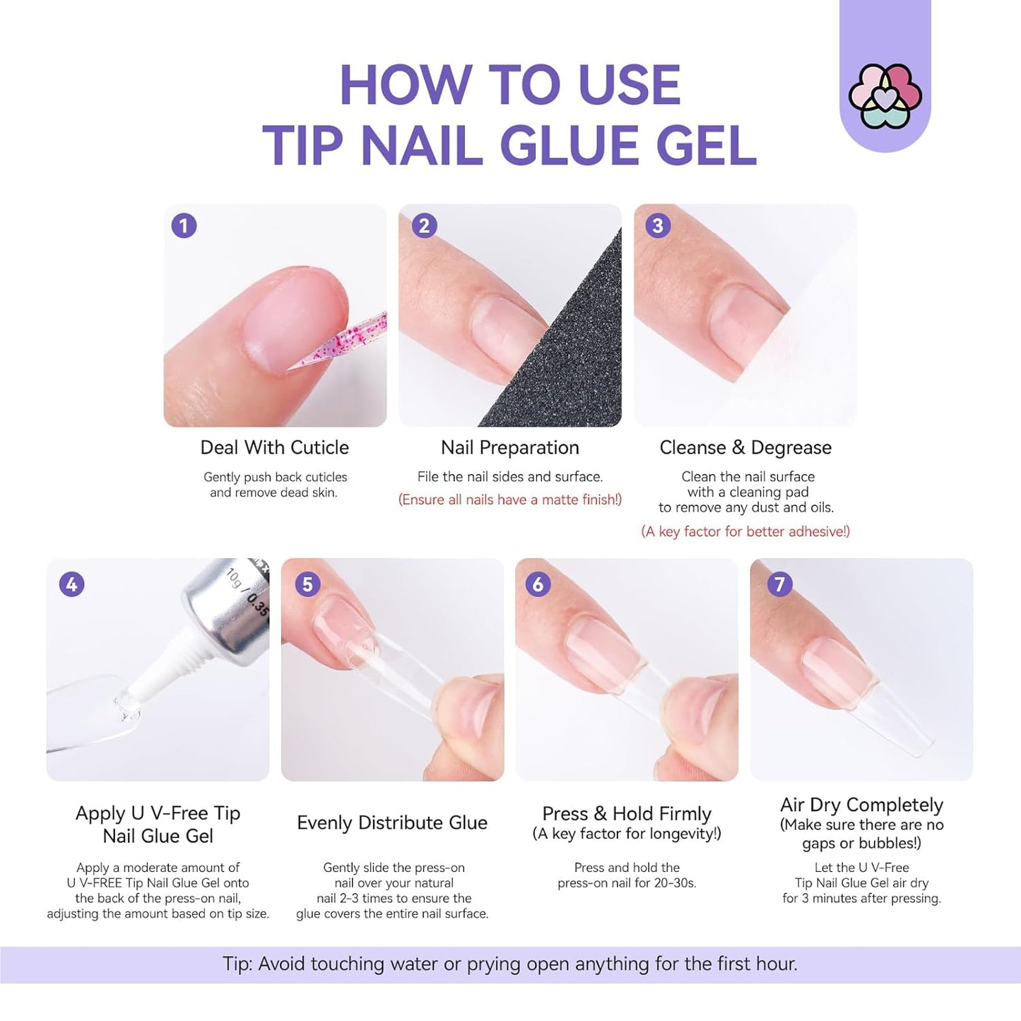 SAVILAND 2Pcs Semi Solid Nail Glue for Press On Nails: Super Strong 20g Gel Nail Glue for Press Ons Quick Drying 30-Day Long Lasting Nail Glue Gel Adhesive Rich in Castor Oil VE No U V Light Needed
