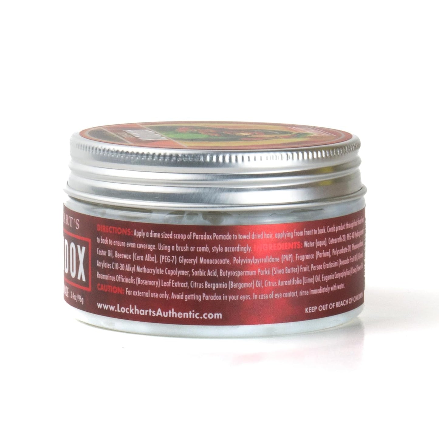 Lockhart’s Paradox Water-Based Pomade - Handcrafted Water-Based Pomade for Men - Highly Nourishing, No Greasy Residue - Firm Hold, Medium Shine - Aqua Di Goon Scent (3.4oz.)