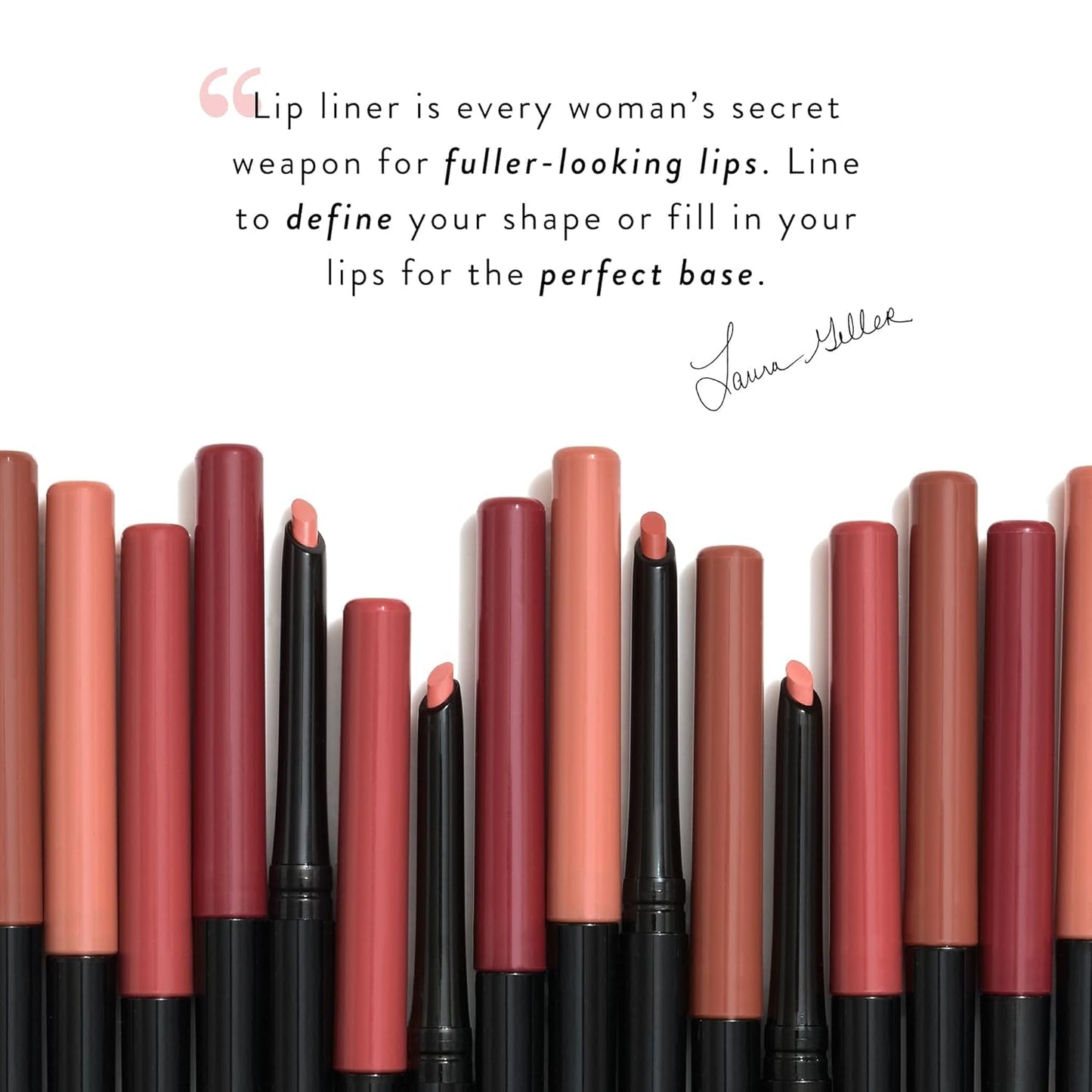 LAURA GELLER NEW YORK Modern Classic Lip Liner, Luxurious Creamy Long Lasting Lip Liner, Prevents Feathering and Fading, Ritzy Red