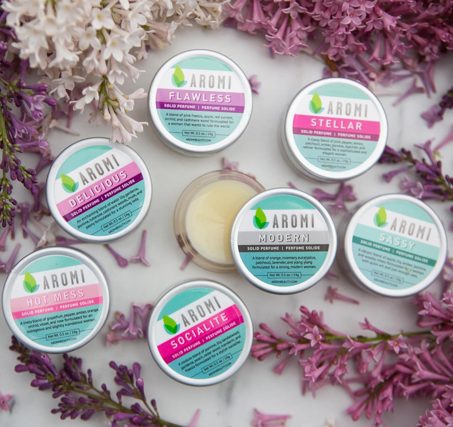 Aromi Hot Mess Solid Perfume | Fruity, Floral Fragrance, Vegan, Cruelty-free, Wax Scent, Travel, Funny Gift Idea, Grapefruit, Rose, Orchid Handmade (Hot Mess)