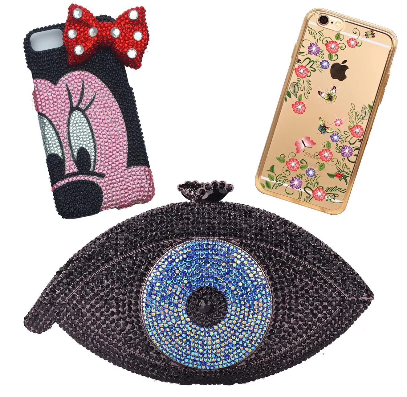 3000 Pieces SS6 2mm Flatback Rhinestones AB Clear Round Gems Crystals for Nail Art DIY Crafts Clothes Shoes Bags (Transparent Peacock Blue AB)