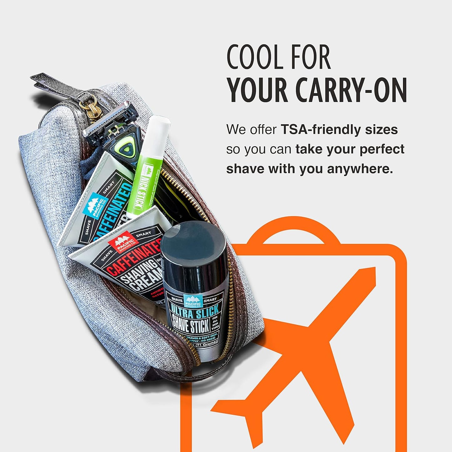 Pacific Shaving Company Caffeinated Aftershave, Men's Grooming Product - Antioxidant Daily Face Lotion + After Shave - Soothing Aloe & Spearmint Post Shave Balm for Sensitive Skin (7 Oz, 2 Pack)