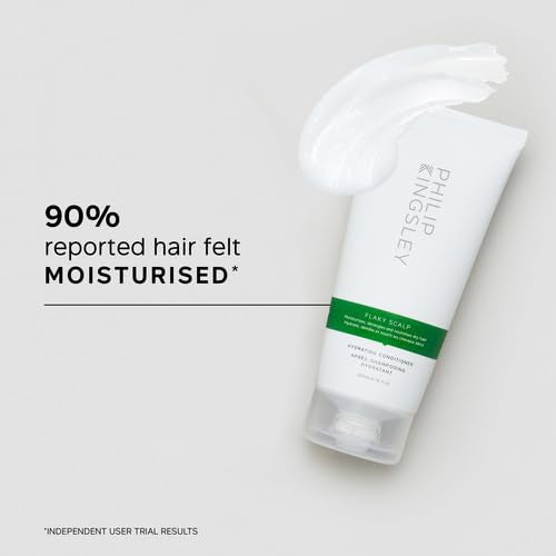 PHILIP KINGSLEY Conditioner for Flaky Scalp, 6.76 fl oz - Hydrating, Nourishing, Moisturizing, Detangles, Moisturizes Dry Hair, Suitable for Oily and Dry Scalps, Paraben Free, Vegan