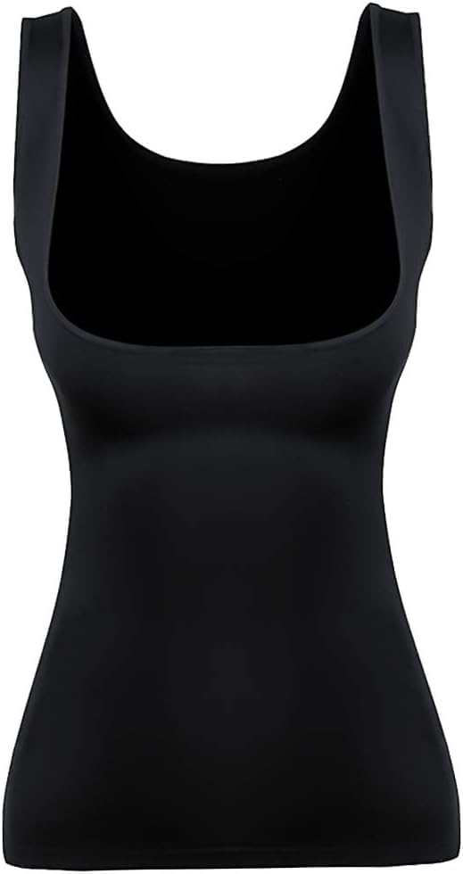 EUYZOU Women's Underbust Shapewear Tank Tops - Seamless Tummy Control Compression Camisole Tops Slimming Tank