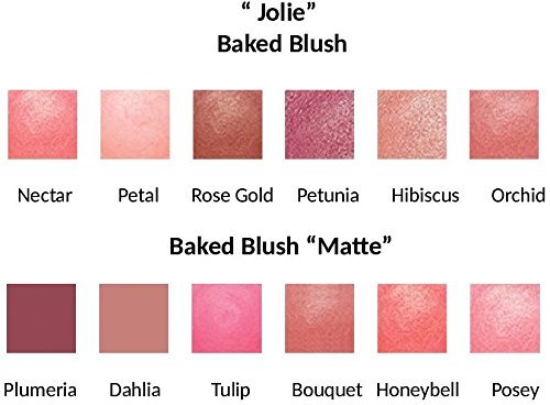 Jolie Radiant Marbleized Baked Blush Blusher Cheek Color - Rose Gold (Luminous)