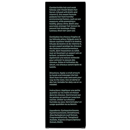 Herstyler Biotin Hair Serum - Hair Growth Serum for Hair Loss - Also Contains Argan Oil - 2 Fl Oz - Pack of 2