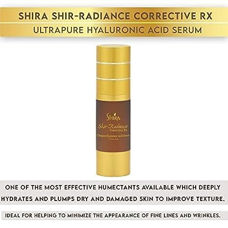 Shir-Radiance Corrective RX Ultrapure Hyaluronic Acid Face Serum For Anti-Aging Skin Nutrients Nourished And Hydrated Skin (30ML)