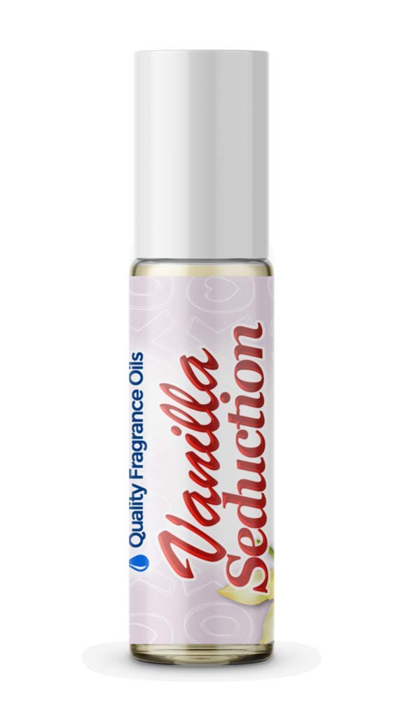 Quality Fragrance Oils' Vanilla Seduction for Women | Long-Lasting Perfume Oil, Alcohol-Free, Strong Scent, 10ml Roll-On | Affordable Alternative to Designer Fragrances