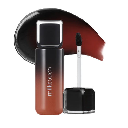 MILKTOUCH Black Peel Off Lip Tattoo - Long-Lasting Matte Lip, Waterproof & Transfer-Proof, Highly Pigmented, Stay-On-All-Day Lip Tint Stain (4.5g) #05 Black Fig