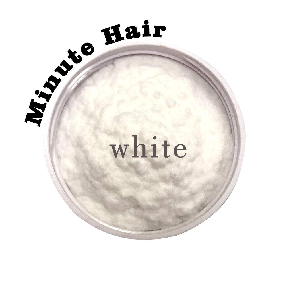 Hair Building Fibers White 57 Grams (2 oz) Minute Hair Refill Hair Loss Concealer That You Can Use for Your Bottles From Competitors Like Toppik, Xfusion (White)
