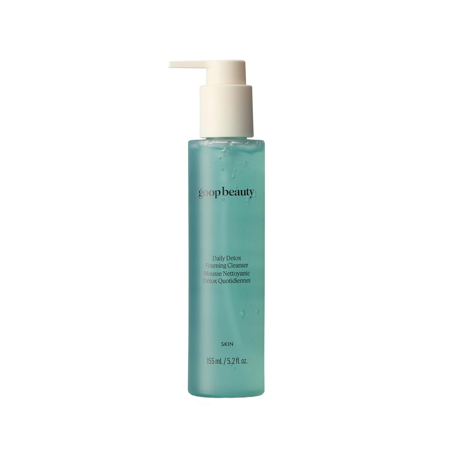goop Beauty Daily Detox Foaming Cleanser | Hydrating Face Wash to Remove Makeup, Oil, & Dirt | Malachite, AHAs, & Glycerin | 5.2 fl oz