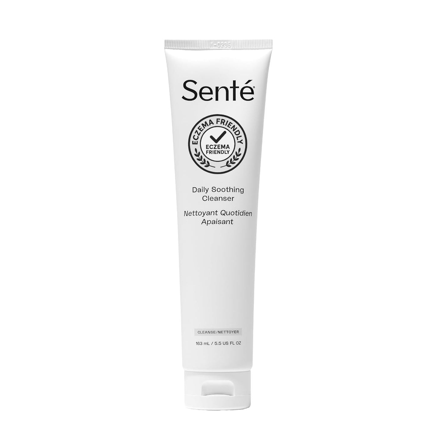 Sente Daily Soothing Facial Cleanser For Dry and Sensitive Skin - Gently Removes Oil, Impurities and Makeup - with Vitamin E - 5.5 Fl Oz