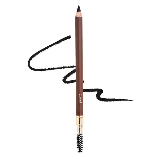 1pcs Eyebrow Pencil Longlasting Waterproof Durable Liner Eyebrow 5 Colors to Choose (1# Black)