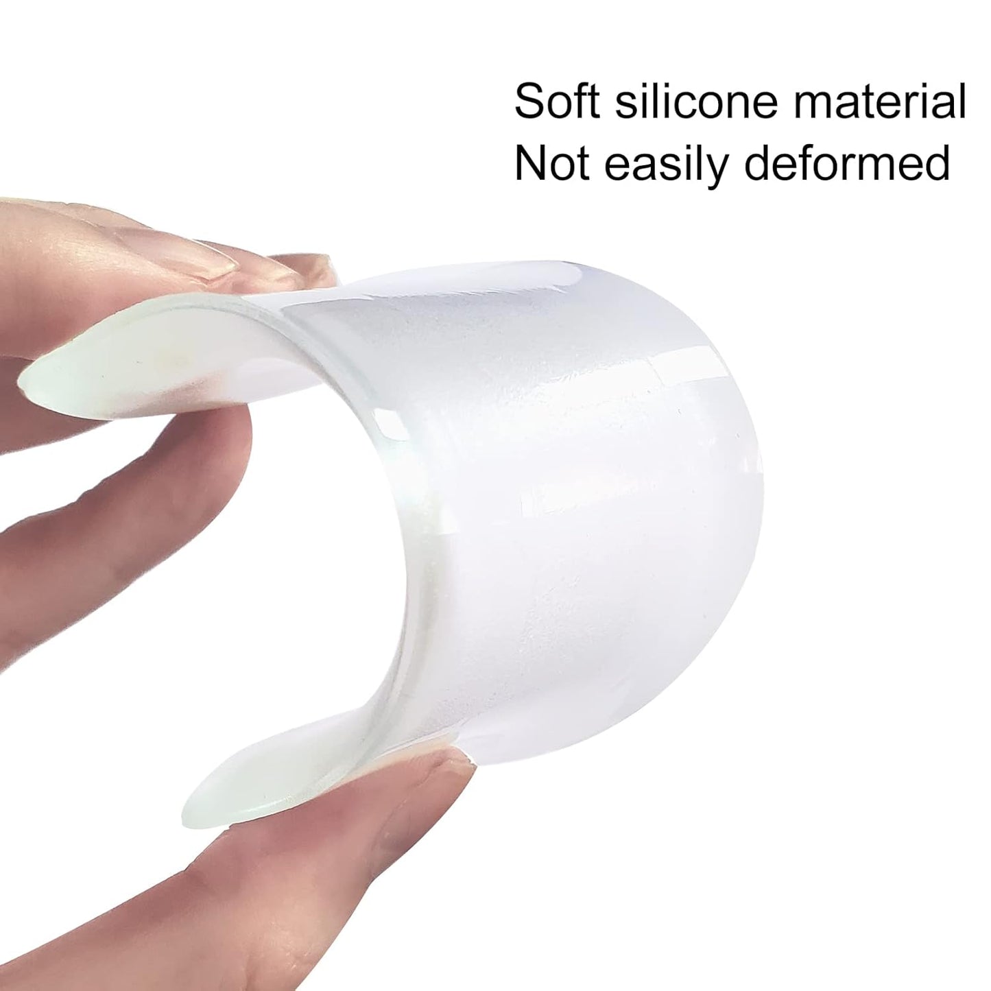 6PCS Silicone False Eyelash Holder Pads for Eyelash Extensions Loose Lash, Reusable Eyelash Extensions Tools, Transparent and Pink