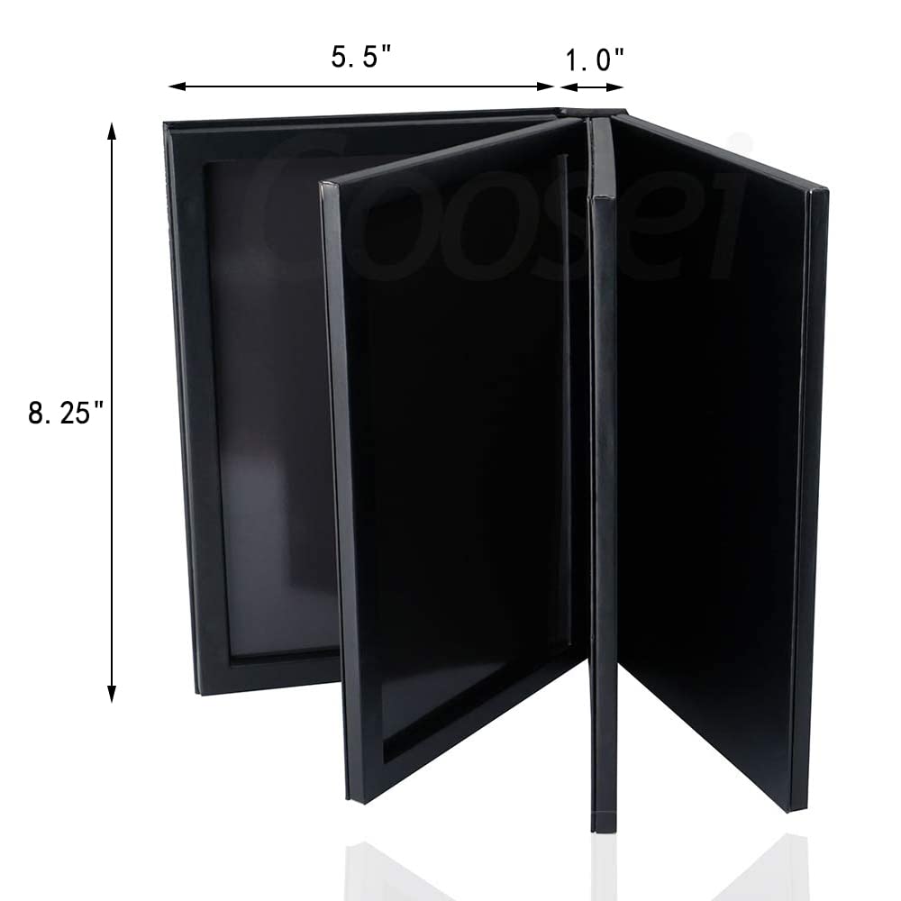 3-Layer Book Shaped Magnetic Eyeshadow Palette Large Empty Makeup Storage Box