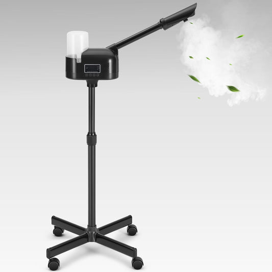 Artist hand Black Facial Steamer Professional Barber Face Steamer for Shaving & Skin Care for Barbershop, Salon, Spa Use