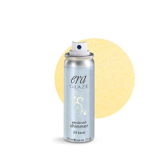 ERA GLAZE spray makeup, SHIMMER - 24 KARAT, 1.5 ounce, professional airbrush cosmetics by Era Beauty