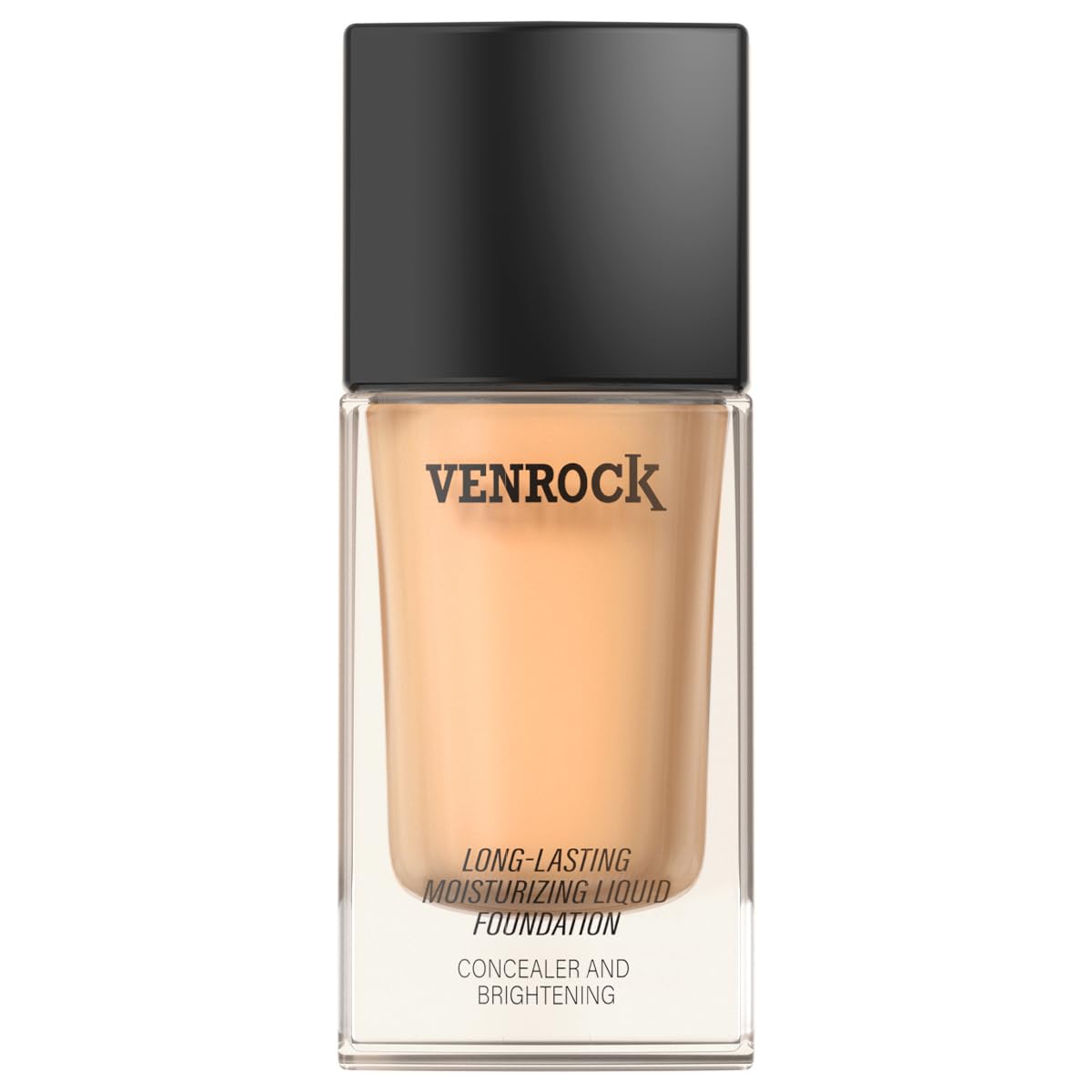 VENROCK 24HR Long-Lasting Moisturizing Liquid Foundation | Radiant, Waterproof, Concealing & Oil-Control (02# Beige, 30ml)
