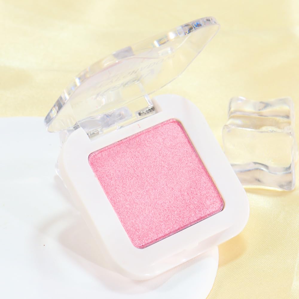 Kaely Pressed Single Eyeshadow Makeup, Pink Shimmer Highly Pigmented Monochrome Eye Shadow Palette, Waterproof Neutral Powder Mini Eyeshadow, sombras para ojos, Lightweight Blendable, 11