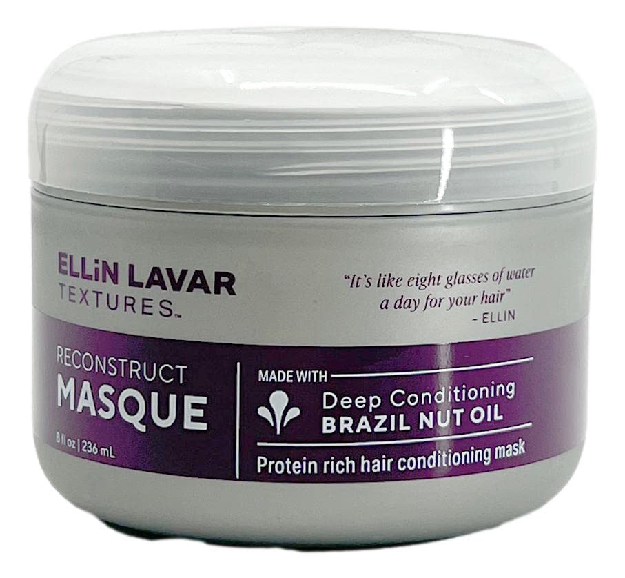 ReconstructMasque Hair Mask with Brazil Nut Oil | Protein Rich Deep Conditioning Mask | Retain Moisture in Hair & Scalp | Support Hair Growth | Restore Dry & Damaged Hair (8 oz)