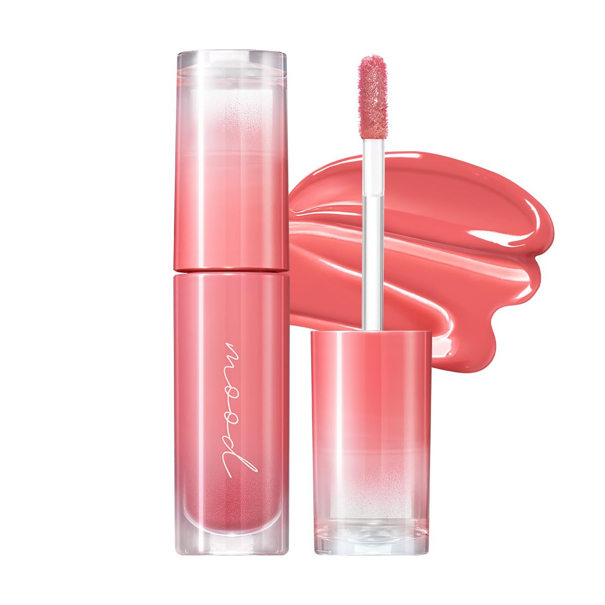 Peripera Ink Mood Glowy Tint, Lip-Plumping, Naturally Moisturizing, Lightweight, Glow-Boosting, Long-Lasting, Comfortable, Non-Sticky, Mask Friendly, No White Film (03 ROSE IN MIND)