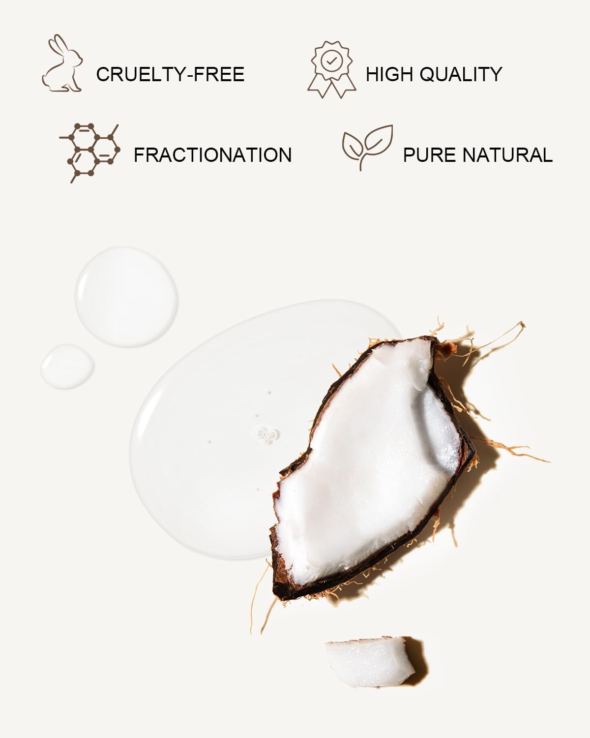 Yoken Fractionated Coconut Oil for Skin 16 Oz, 100% Pure & Natural Liquid Coconut Oil, Moisturizer for Hair, Face, Body, Carrier Oil for Essential Oils Mixing, Massage, Hexane Free, Unscented