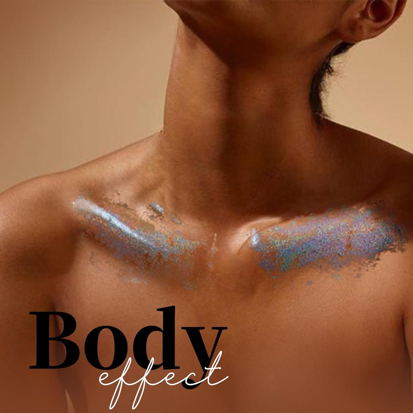 Teenitor Face Glitter, Sliver Body Glitter, Holographic Face and Body Glitter Gel for Women, Rave Glitter for Face, Hair, Eye and Body