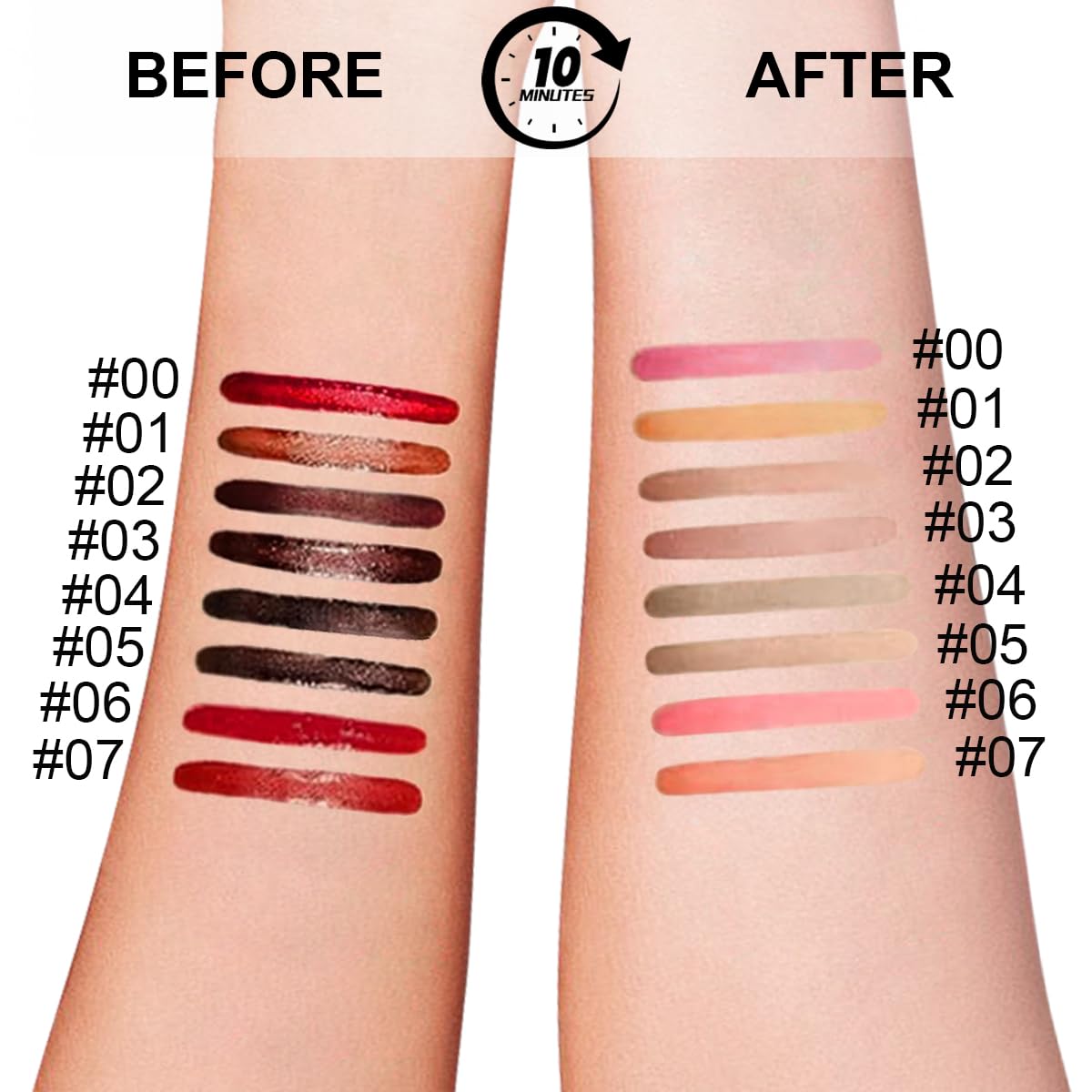 Peel Off Lip Liner Stains for Women, Long Lasting Waterproof Matte Finish Lip Tint Stains with Tweezer Kit, Transfer Proof, Easy to Use, Peel Off Liquid Lipstick for All Skin Types, #2 Brown