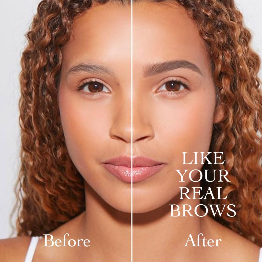 Eyebrow Ink Pencil by Brow Stylist -Micro 4 Point Brow Pen Lift & Snatch Eyebrow Pen Kits with 3 Eyebrow Stencil Long-Lasting Waterproof Natural Eyebrow Hair (2Pcs 01# chestnut&04# black)