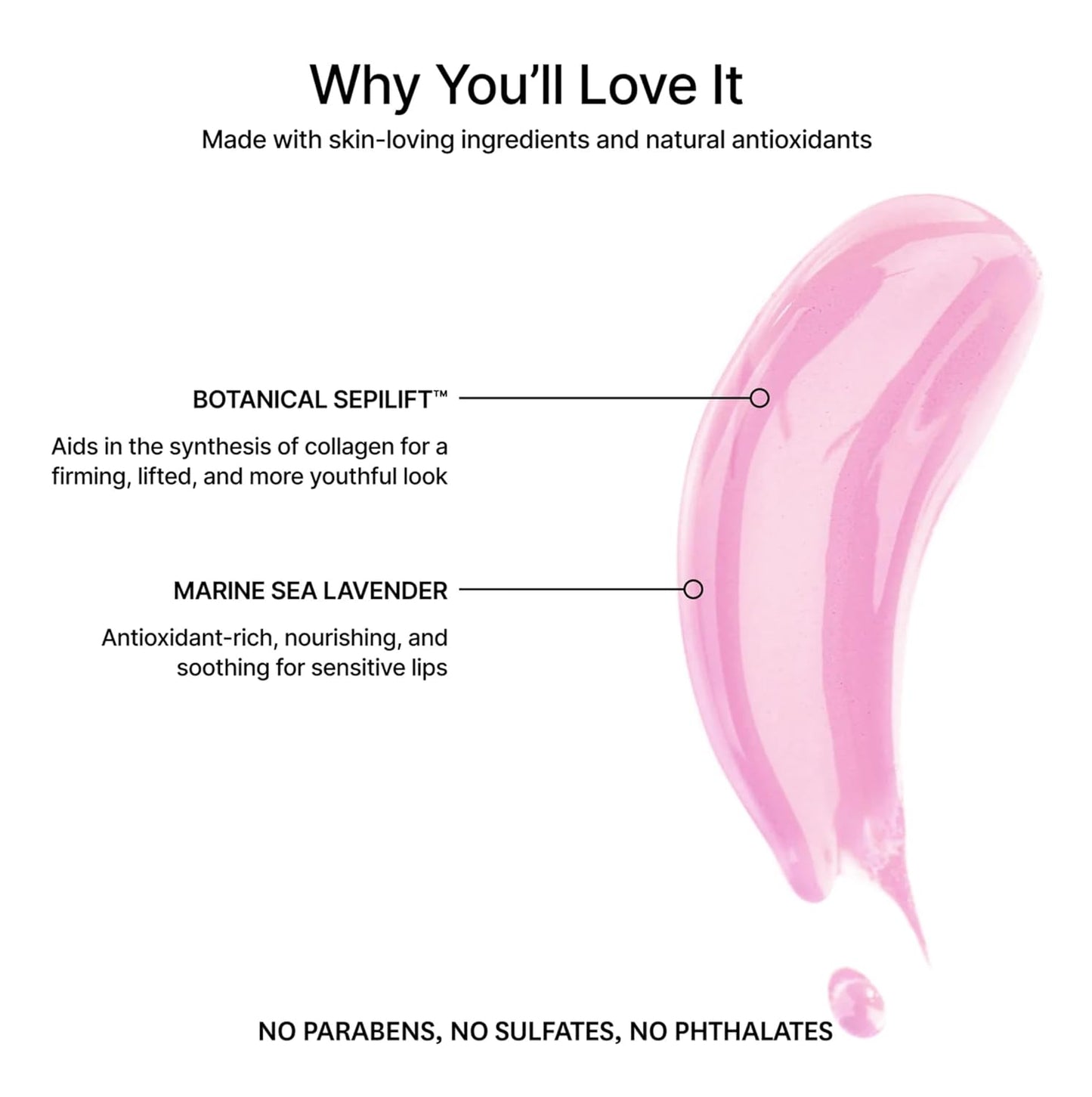 Jillian Dempsey Lip Gloss: Enhance, Hydrate & Smooth Lips with Firming & Plumping Benefits, Vegan, 12ml | Bubble Pink