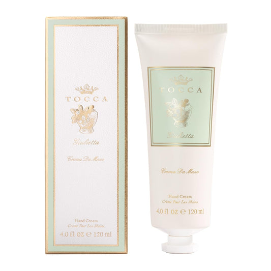 Tocca Crema de Mano Luxe, Giulietta Hand Cream, 4 oz - Pink Tulips, Green Apple, Vanilla Orchid - Moisturizing, Quick Absorbing