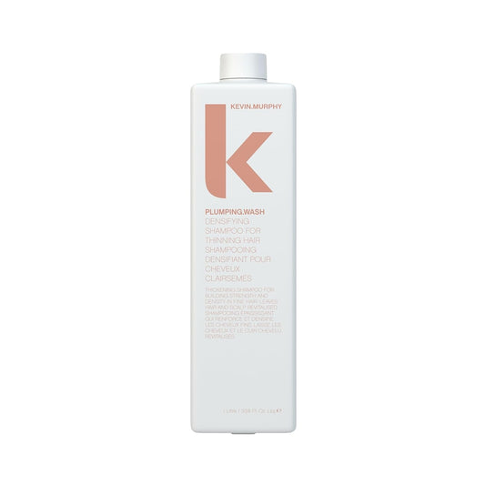 KEVIN.MURPHY PLUMPING.WASH - Densifying Shampoo for Thinning Hair - For Fine & Aging Hair - Nourishing Hair Care Shampoo - Thickening Effects - 1 L / 33.8 fl oz