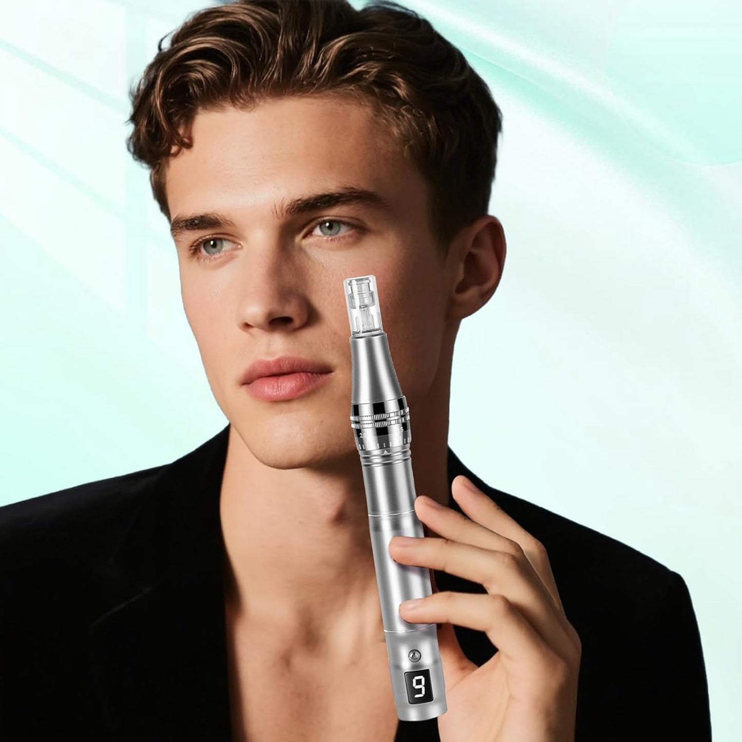 Derma Roller for Skin, 0.25mm Mcroneeding Derma Roller Pen for Face & Scalp, Beauty Pen for Women Men Home Use