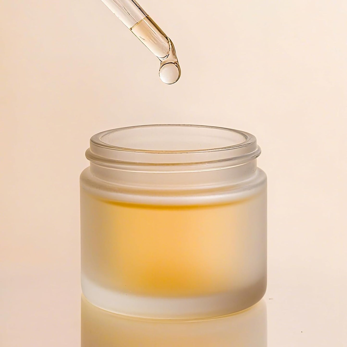 2oz Jars with Lids, Hoa Kinh 24 Pack Frosted Glass Jars with Woodgrain Lids Empty Cosmetic Containers Round Airtight Glass Jar with Inner Liners and Lid for Storing Lotions, Powders, and Ointments