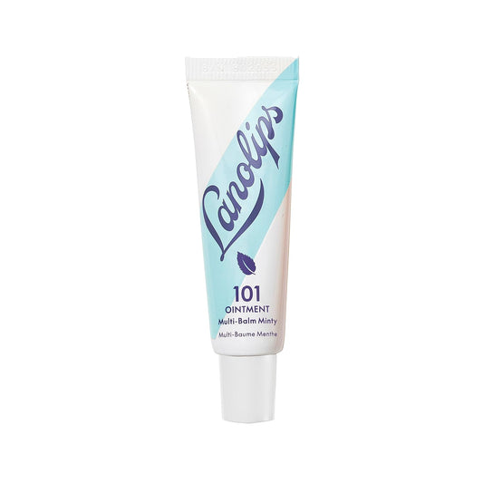 Lanolips 101 Ointment - Lanolin Lip Balm for Smooth, Hydrated & Healthy Lips - Multipurpose Lip Ointment with Lanolin Oil for Dry Lips, Cuticles & More - Peppermint (0.52 oz)