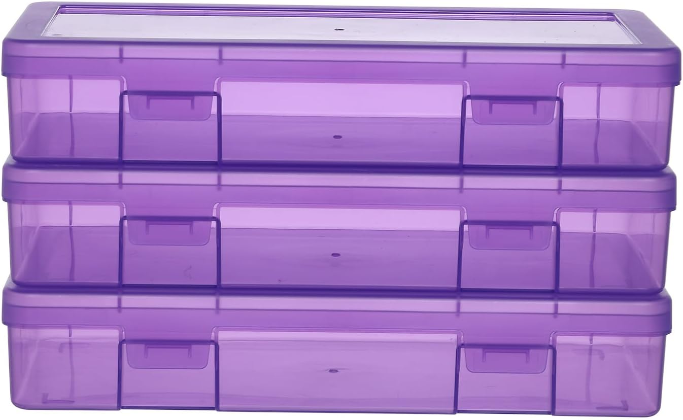 9 Pack Plastic Storage Containers Color Arts & Crafts Storage Boxes & Organizers Stackable Containers With Lids For Organizin (Set 6)