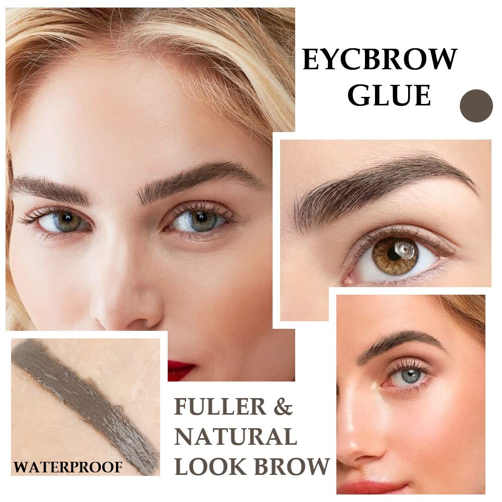 Tinted Thickening Brow Mascara,Brow Fast Sculpt,Waterproof, Transfer-proof, Brush to Fill in Eyebrows and Cover Gray Hairs - Cruelty Free - Light Medium Brown (1pc 02 Cool Blonde)